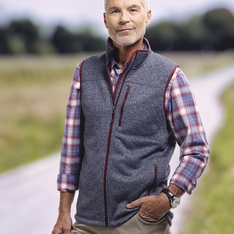 Fall Line Sweater Vest Heather Blue